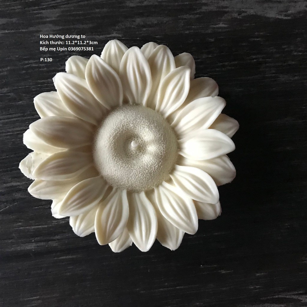 Khuôn silicon hoa hướng dương đại 11cm mã HHDT
