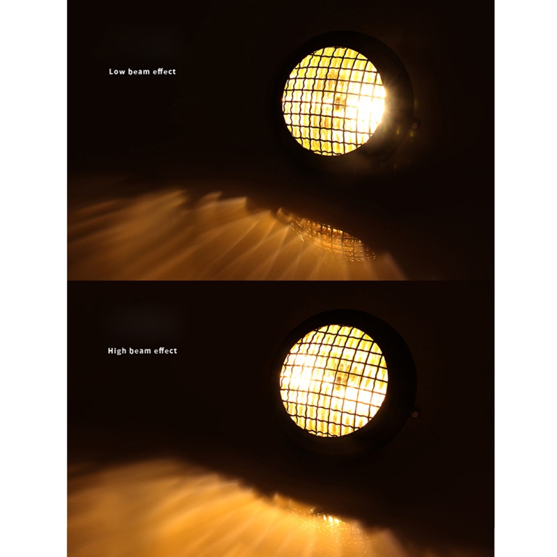 Chụp Đèn Pha Hình Tròn Phong Cách Vintage Thông Dụng Cho Xe Máy