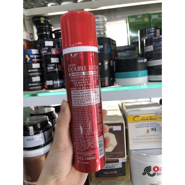 Mousse tạo kiểu tóc Double Rich HAIR MOUSSE 150ml