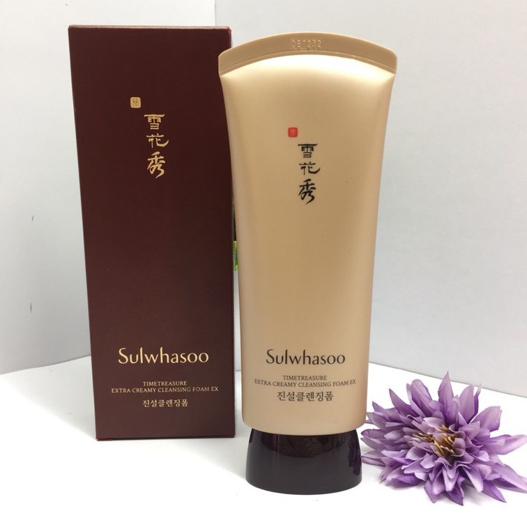 Sữa Rửa Mặt Thông Đỏ Sulwhasoo Timetreasure Extra Creamy Cleansing Foam EX Chống Lão Hóa ( AmorePacific ) | BigBuy360 - bigbuy360.vn