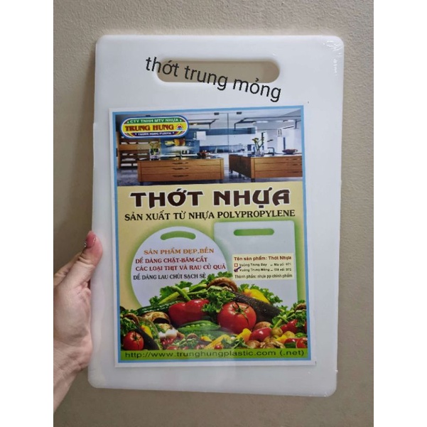 Thớt nhựa vuông sạch khuẩn hết mùi rẻ bền đẹp không độc hại