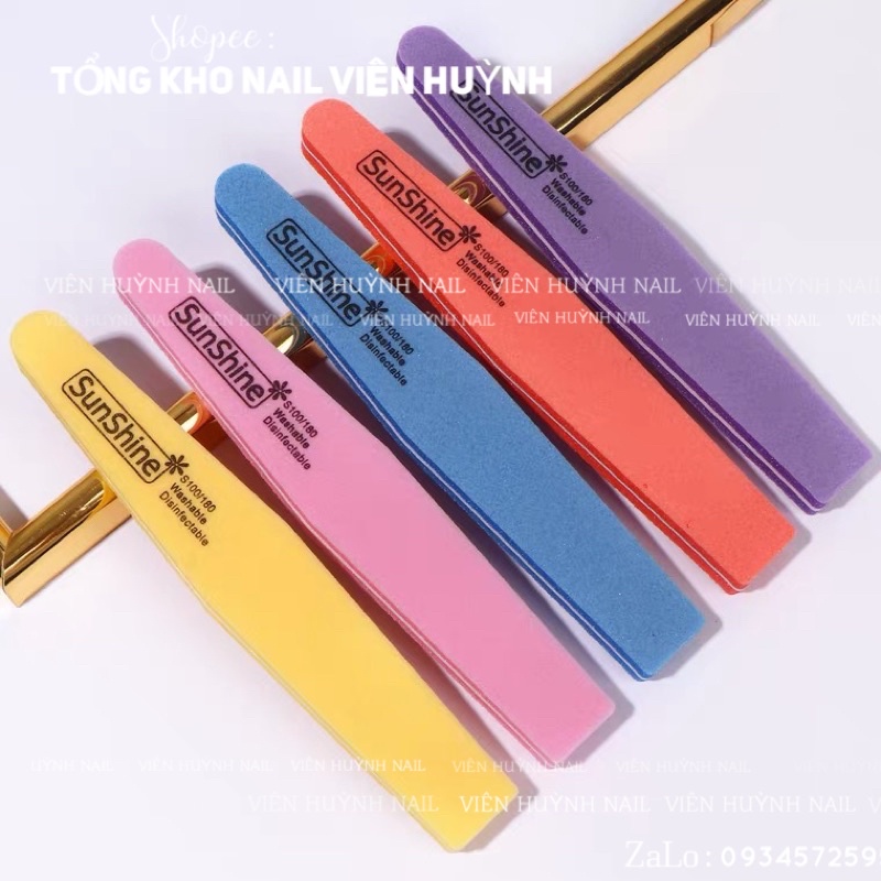 Phao dũa nail, phao dũa dài sunshine , dũa mịn móng