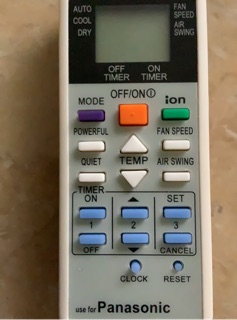 Điều khiển điều hoà Panasonic Ion + pin