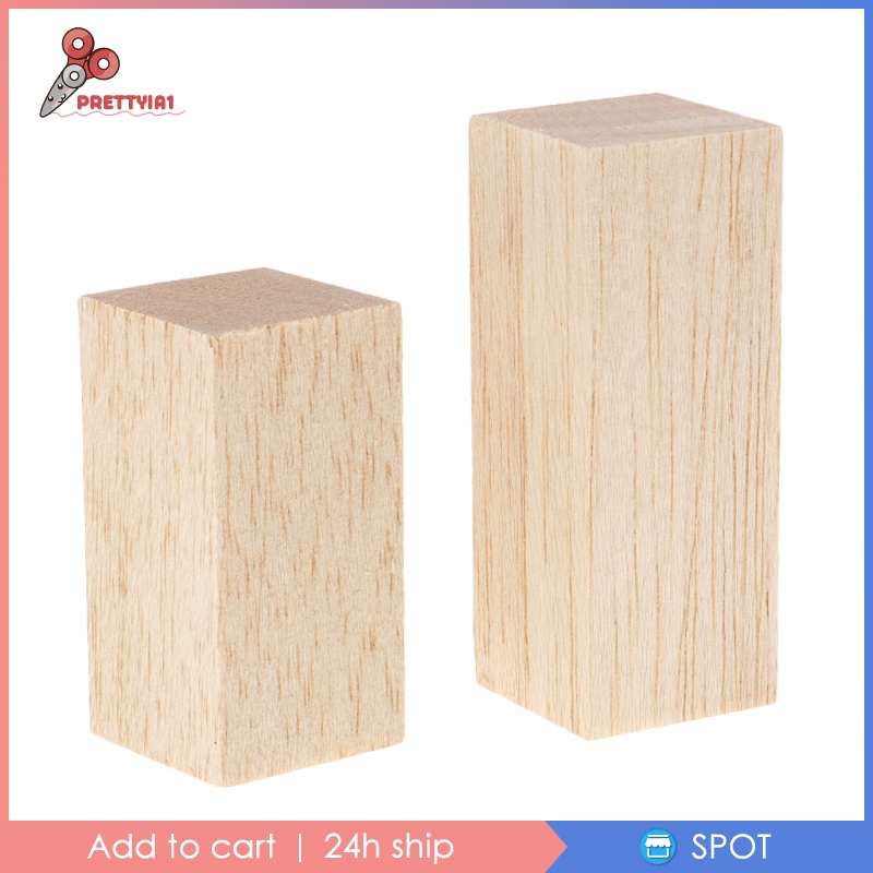 1 [Prettyia] 5 Gói Thanh Gỗ Balsa (80mm) Chiều Cao Cho Mô Hình Chế Tác Gỗ DIY