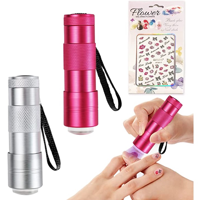Máy Sấy Khô Móng Tay Bằng Silicone Chuyên Nghiệp Có Đèn LED UV Cầm Tay Tiện Dụng