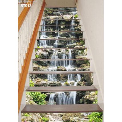 Bộ 10 Miếng Decal Trang Trí Cầu Thang 3D