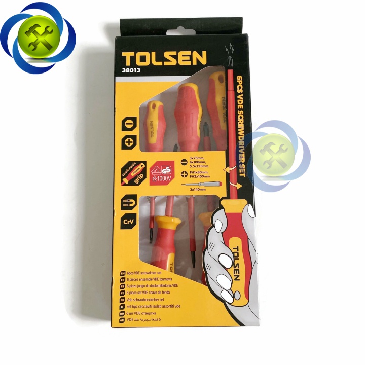 Bộ vít cách điện 6 cây Tolsen 38013