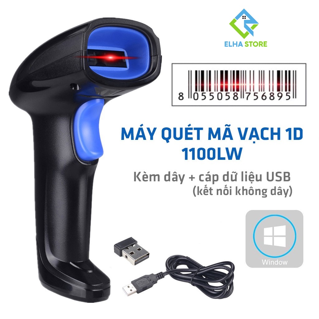 Máy quét mã vạch không dây YHD, máy scan mã vạch cầm tay Barcode 1D 2D chính hãng có bảo hành -  ELHA STORE
