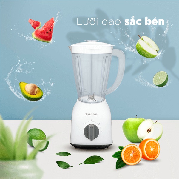EM-S154PV-WH | Máy Xay Sinh Tố Sharp EM-S154PV-WH 1.5L
