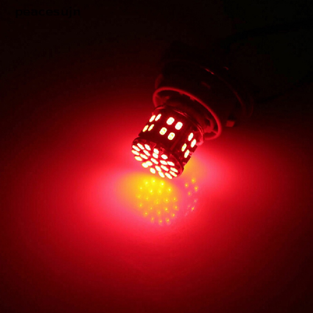 (hot*) 2Pcs Red Light 1157 BAY15D 50 SMD 1206 LED Car Tail Stop Brake Lamp Bulb peacesujn
