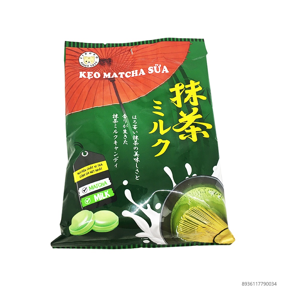 Gói kẹo matcha sữa EIKODO - mang đệm đà phong cách Nhật Bản