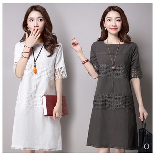 Váy tay lỡ dáng suông phong cách Hàn Quốc