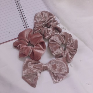 Scrunchies nhung độc đáo ❤️🍷