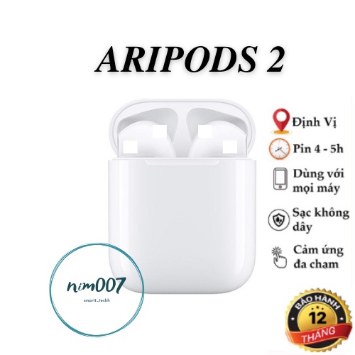 Tai Nghe Bluetooth Không Dây AP2 Cao Cấp Full Chức Năng Định Vị - Đổi Tên - Bluetooth Tai Nghe Dùng được tất cả dòng máy