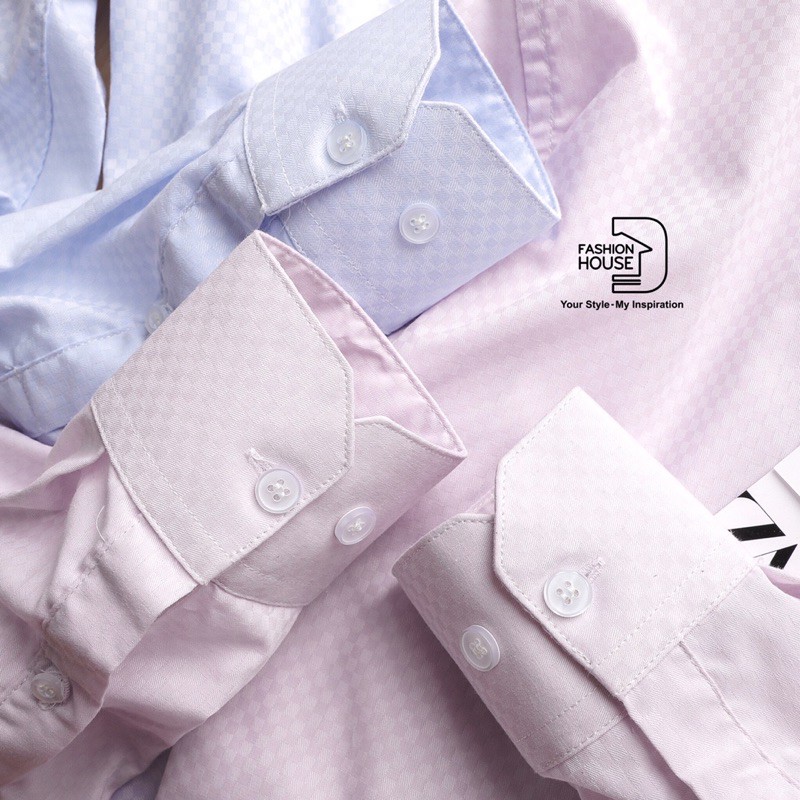 Áo Sơ Mi Nam Tay Dài Cổ Thuyền Chống Nhăn Mát Thoải Mái, Áo Sơ Mi Công Sở Nam Tính Lich Lãm Vải Dệt Kim Cương Sang Trọng | BigBuy360 - bigbuy360.vn