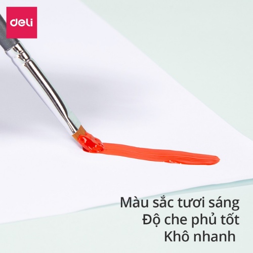 Màu nước các loại dạng lọ/dạng tuýp Deli, Thiên Long nhiều màu