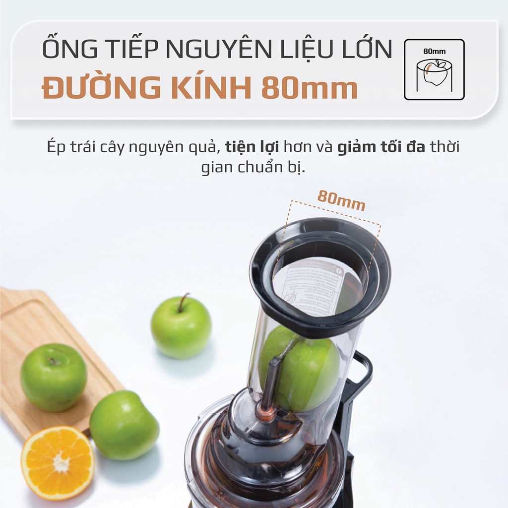 Máy ép chậm, máy ép trái cây OLIVO SJ200, bảo hành 24 tháng