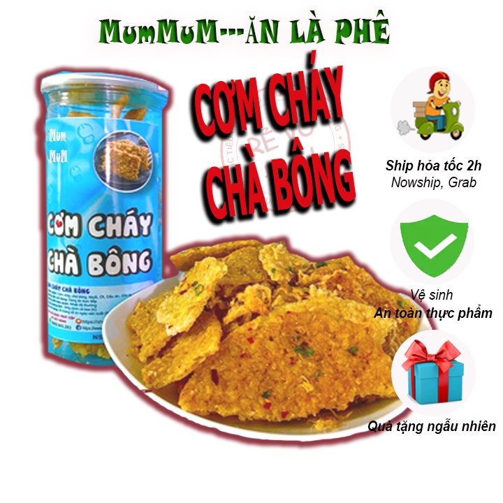 Cơm cháy chà bông 300g MumMum Food đồ ăn vặt Hà Nội chất lượng số 1