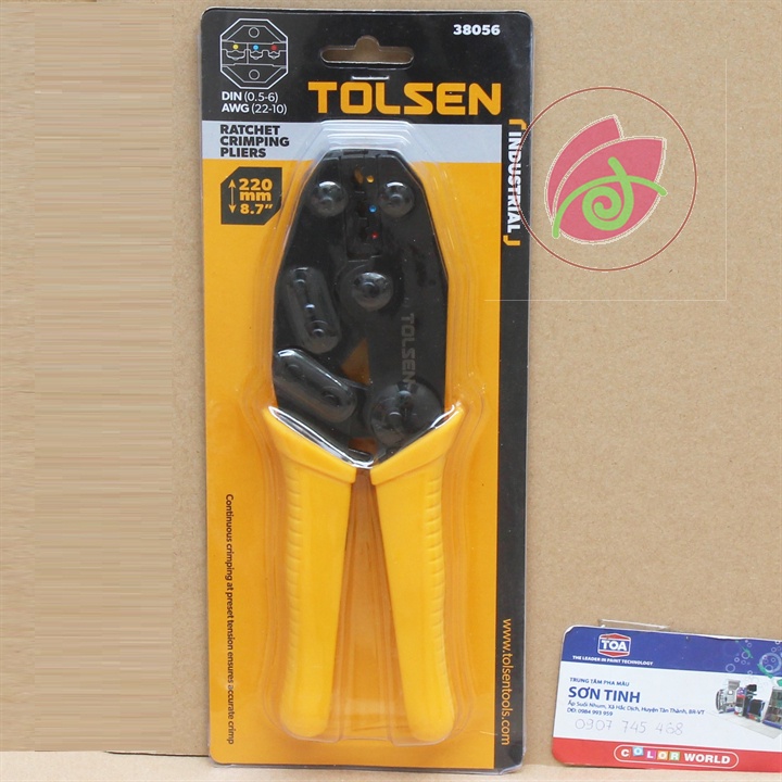 Kìm bấm cos tolsen 38056 (0.5 – 6mm²)