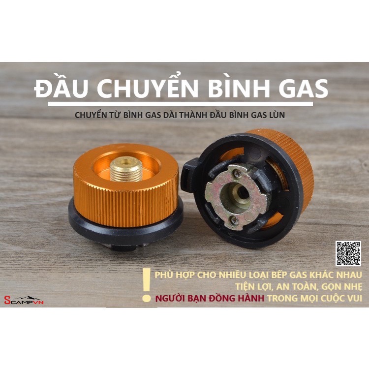 Đầu chuyển bình gas mini dài - lùn CLS du lịch cắm trại dã ngoại