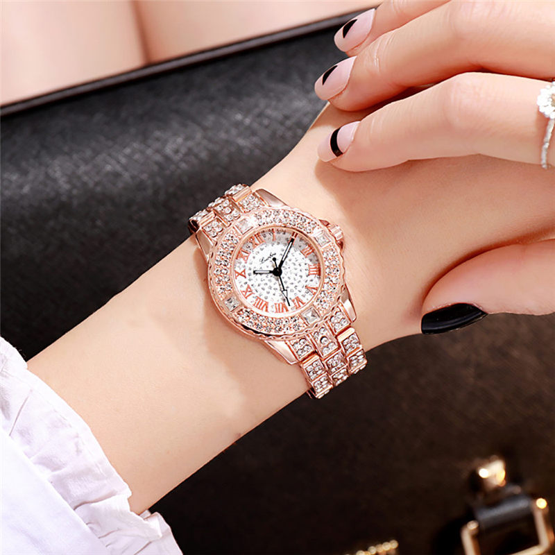 ZOLFA Fashion Starry Sky Ladies Steel Band Watch Luxury Rhinestone Womens Quartz Wristwatch Alloy Watches Ladies Timepiece Đồng hồ nữ