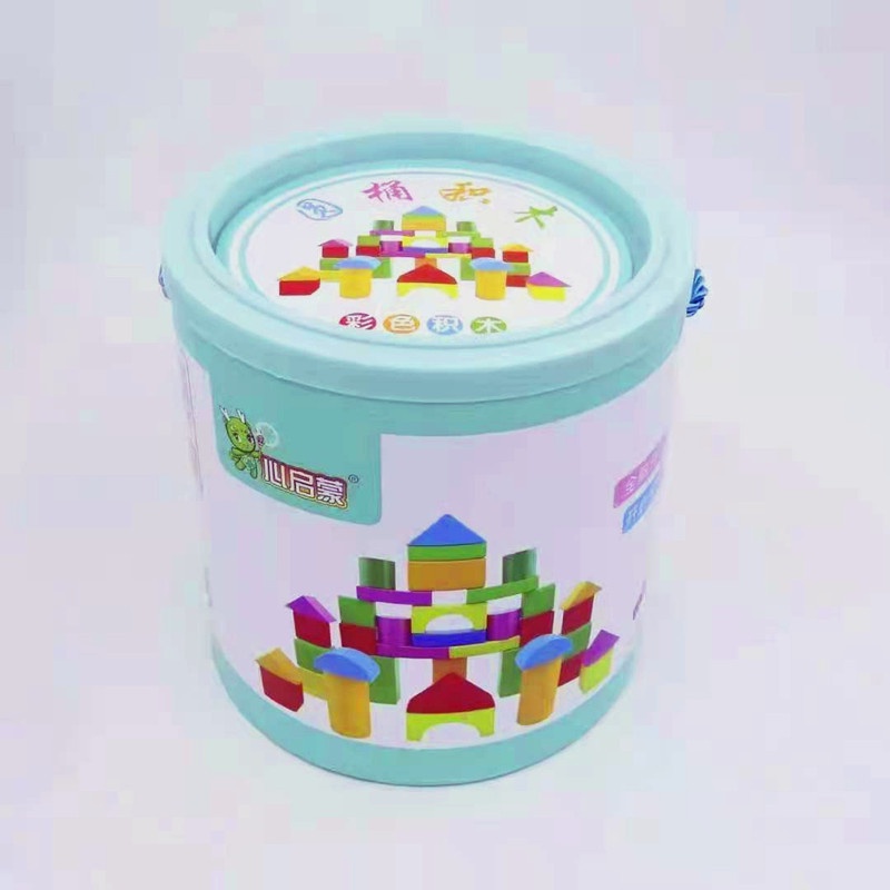 [Hàng mới về] Bộ đồ chơi xếp  hình bằng gỗ - Bộ đồ chơi Xếp hình khối 40 Chi tiết