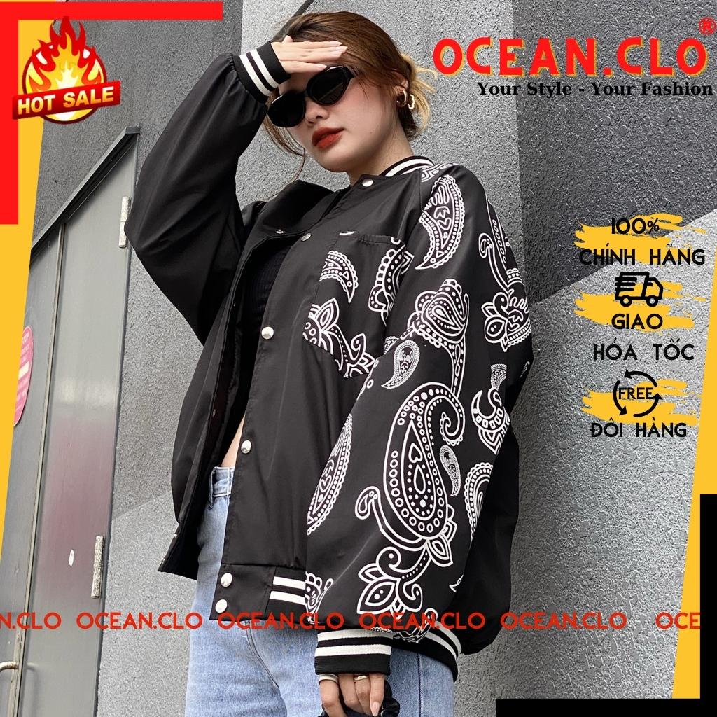 Áo khoác jacket BANADA dù 2 lớp ullzang unisex - Áo khoác họa tiết BANADA Ullzang Basic có form rộng XL - OCEAN.CLO