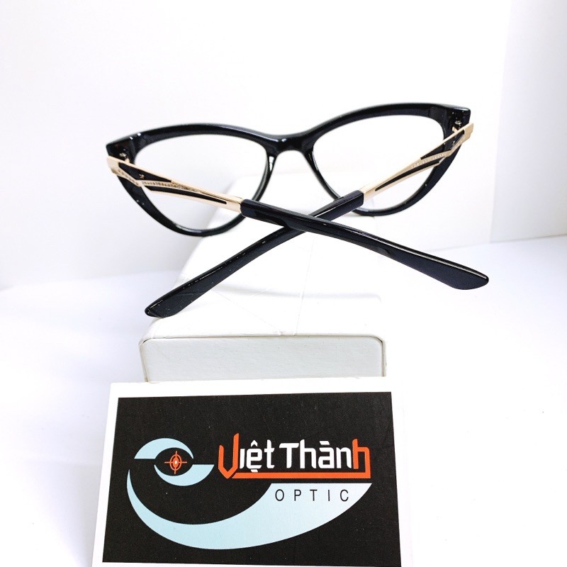 Gọng Cận Mắt Mèo Giả Cận Thời Trang Nhận Lắp Kính Cận