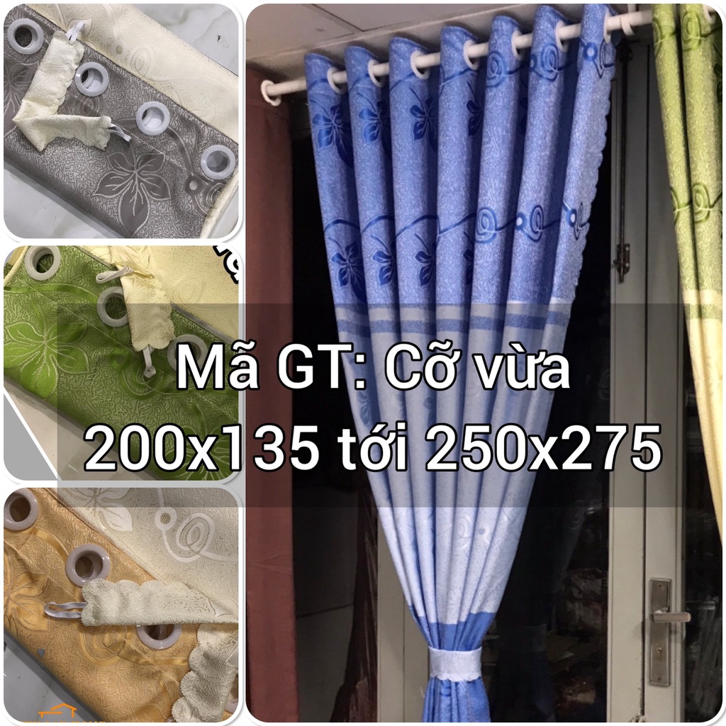 Rèm màn cửa hoa văn cỡ vừa