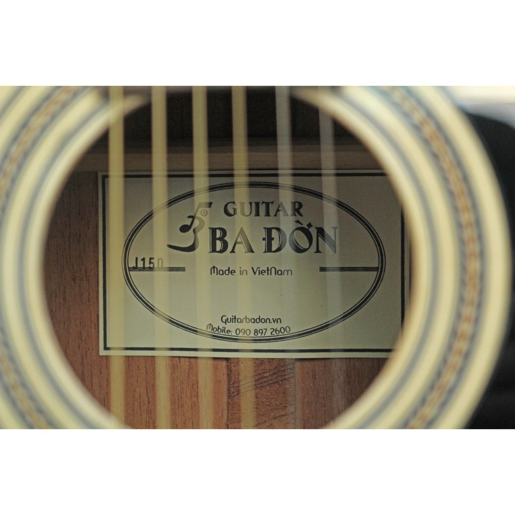 Đàn Guitar Acoustic Ba Đờn J150 ( Tặng bao mỏng, capo, pic, ty chỉnh cần )