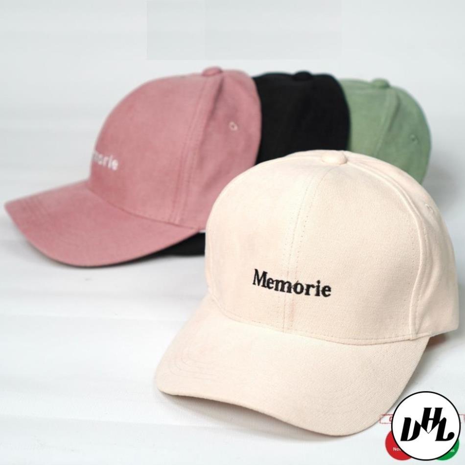Mũ lưỡi trai ❤️ Nón kết thêu chữ Memorie phong cách Ulzzang form unisex nam nữ N01