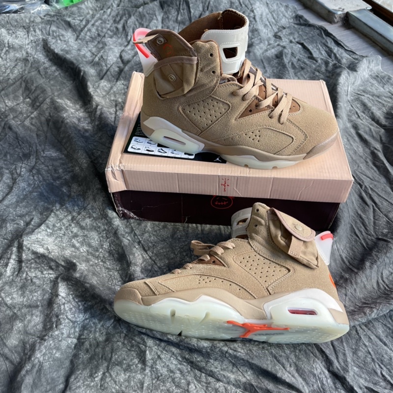 ẢNH THẬT | Giày thể thao travis scott x jd 6 " British Khaki "