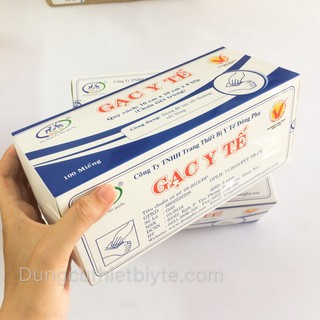 Gạc y tế 10x10x8 lớp đông pha, gạc đắp mặt nạ