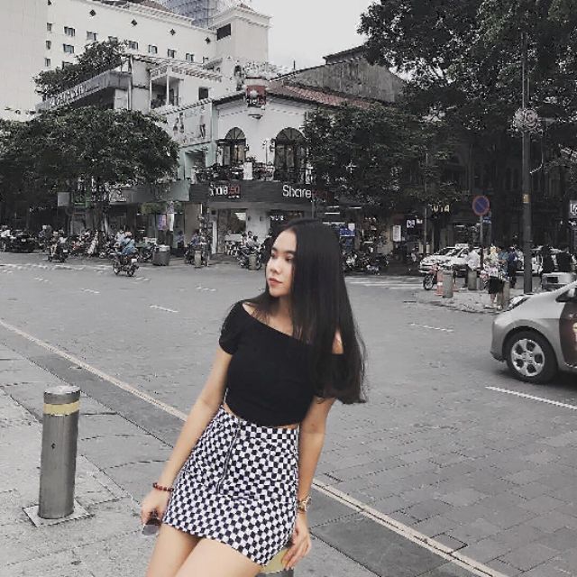 [Mã WASKT304 giảm 15% tối đa 30K đơn 99K] CROPTOP BẸT VAI TAY NGẮN | BigBuy360 - bigbuy360.vn