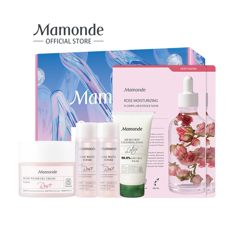 Bộ Dưỡng Da Khóa Ẩm Từ Hoa Hồng Mamonde