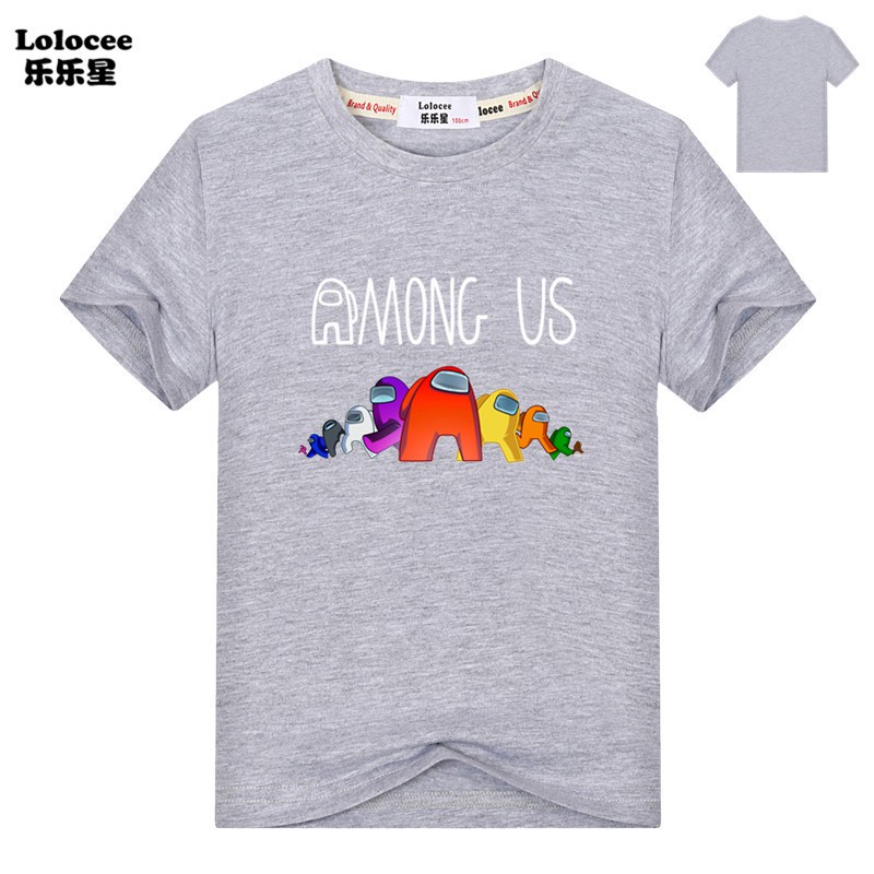 2021 New 3D Among Us T-shirts Kids Short Sleeve Video Game Tops Boys Girls Casual Clothes