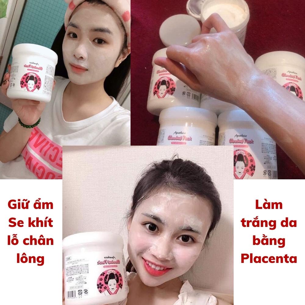 Kem ủ trắng cô gái Nhật, ủ trắng da mặt và toàn thân Apatheia Glowing Pack Nhật Bản