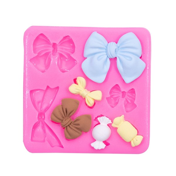 Khuôn Silicone Nơ Kẹo 2Cm 3Cm 4Cm