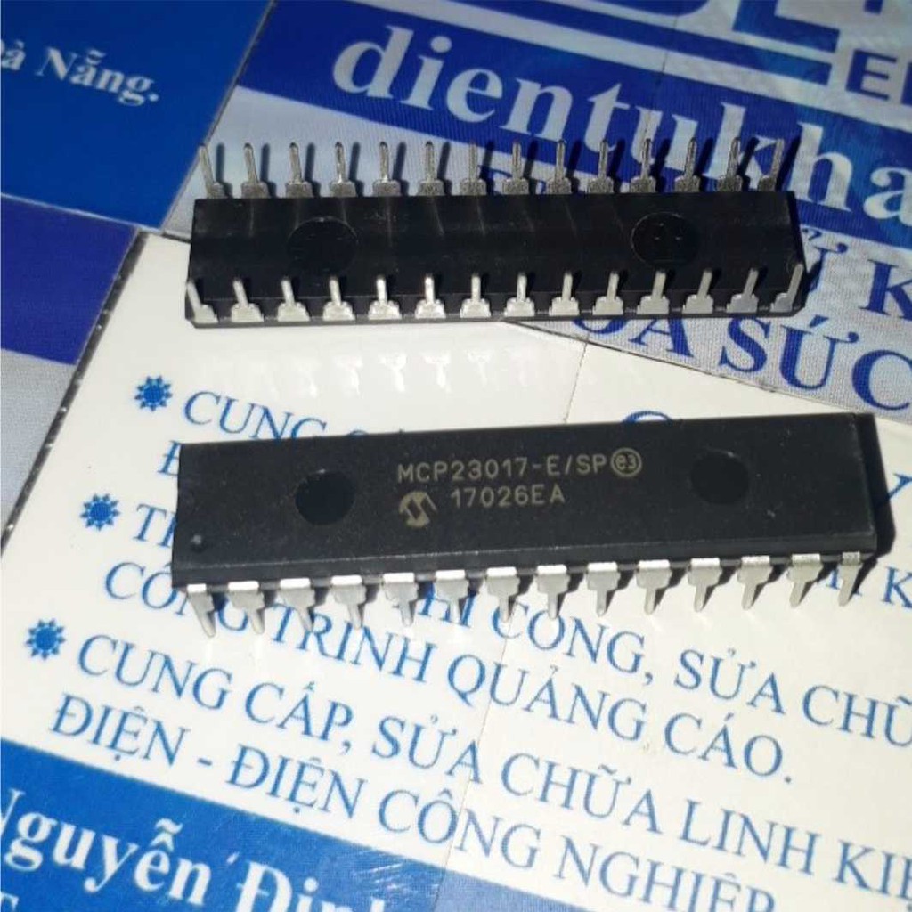 MCP23017-E/SP IC MỞ RỘNG CỔNG I/O DIP-28 kde4412