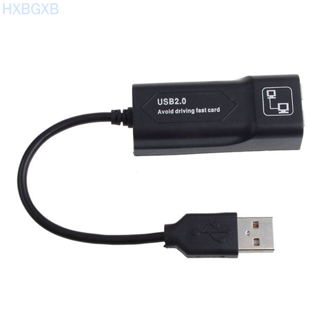 HXBG PC USB2.0 Ethernet Adapter Laptop Network Card USB Lan Mini Network Adapter USB to RJ45 10/100 Mbps