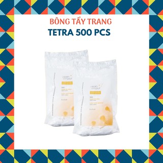 ( Date 2026) Bông tẩy trang Tetra 600 miếng, 500 miếng của Pháp.