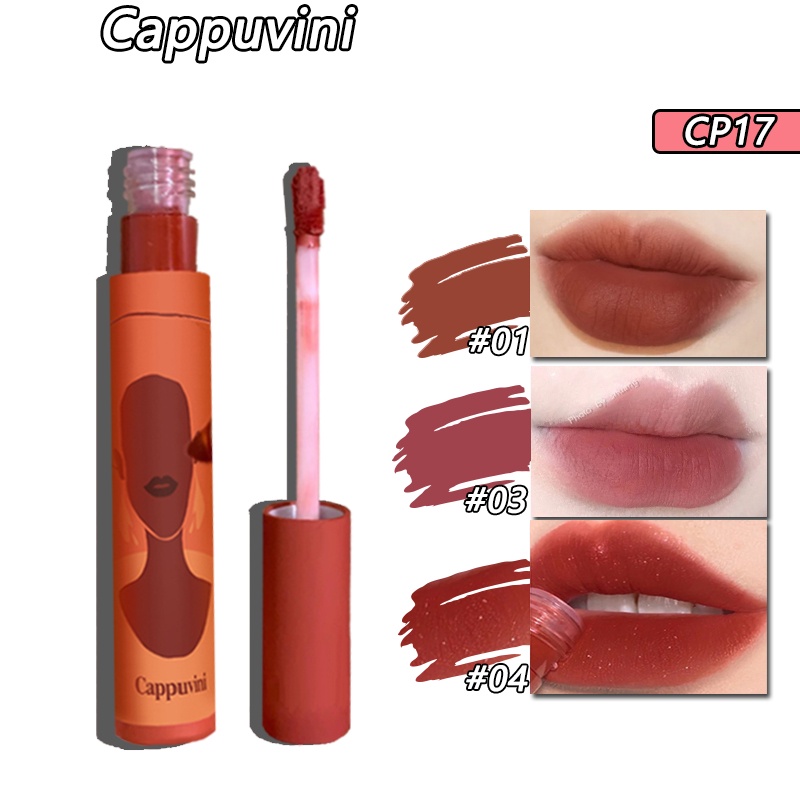 Son kem Cappuvini kháng nước lâu trôi nhung mịn 3g