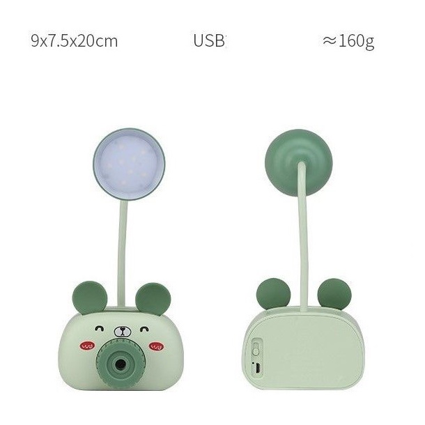 Đèn đọc sách pin sạc có ngăn đựng đồ hình thú Vịt Con Tuần Lộc Trâu Ngố Thỏ con đáng yêu