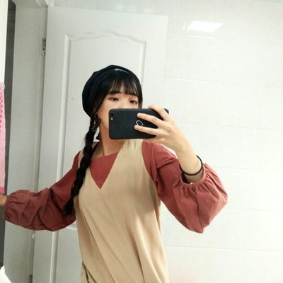 váy ulzzang đầm dài liền tay dáng rộng | BigBuy360 - bigbuy360.vn