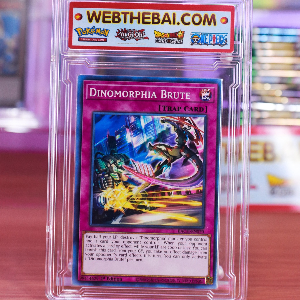 CHÍNH HÃNG Bài Yugioh Dinomorphia Brute - BACH-EN070 - Common 1st Edition