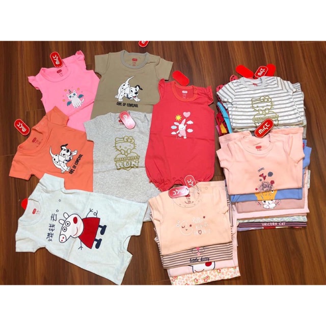 Romper body đùi hãng Muji xuất dư chất liệu cotton siêu mềm mịn cho bé từ 3 tháng đến 24 tháng