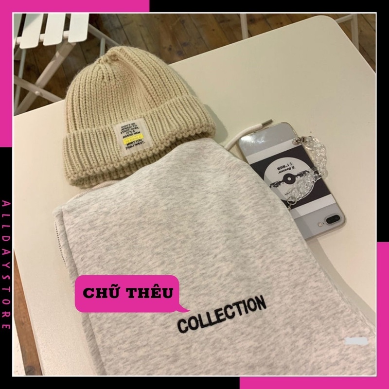 Áo khoác nỉ COLLECTION,áo khoác hoodie zip dáng rộng