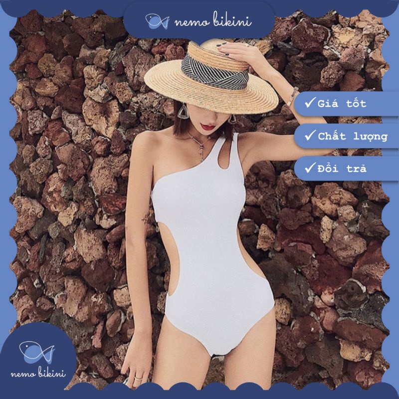 Nemo Bikini - Đồ bơi nữ, áo tắm, đồ bơi 1 mảnh liền thân tôn dáng khoét eo 2 bên