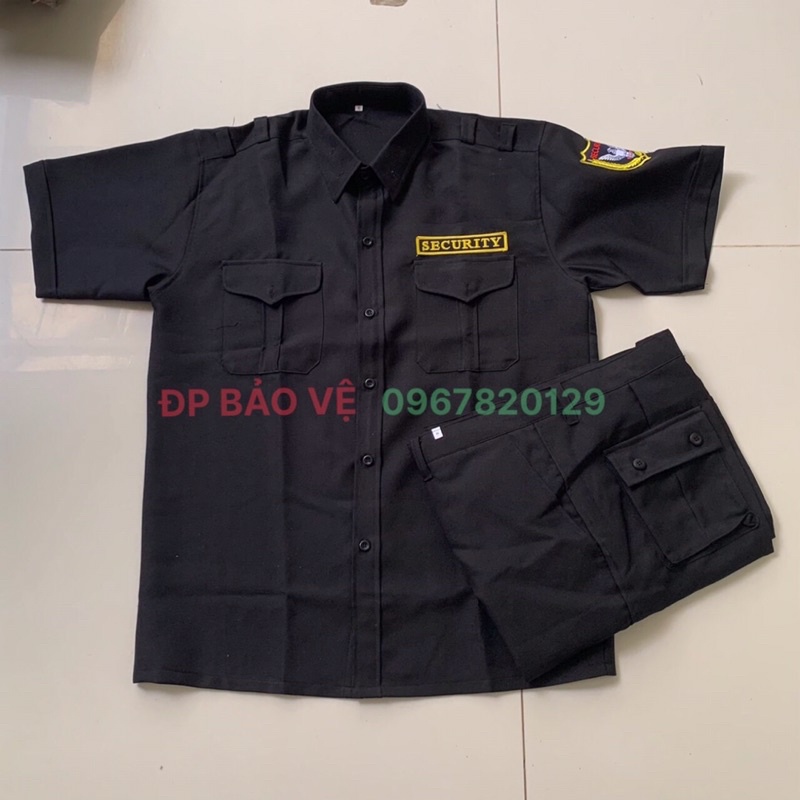 ÁO BẢO VỆ VỆ SĨ ĐEN  ( áo trơn không logo)