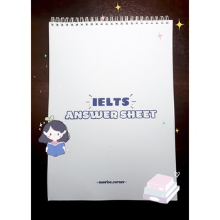 Ielts answer sheet - phiếu trả lời ielts